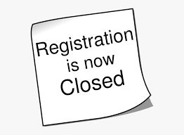 registration closed